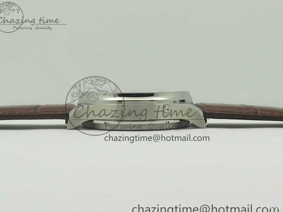 MIROTIME 0127 Lightweight Portuguese Tourbillon IW504602 SS ZF Best Edition Gray Dial on Brown Leather Strap 7177